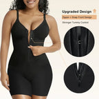 Women's Zip-Up Shaping Bodysuit Tummy Control Ultra-Stretch Comfort Fit